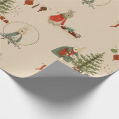 Rabbit Peter Weihnachtswrapping Paper Geschenkpapier (Ecke)