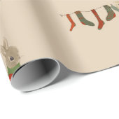 Rabbit Peter Weihnachtswrapping Paper Geschenkpapier (Rolleneckpunkt)