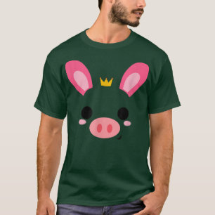 Rabbit Pig Gesichtskostüm Witziges Halloween, Neuh T-Shirt