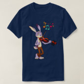 Rabbit plays the violin professionally T-Shirt (Design vorne)