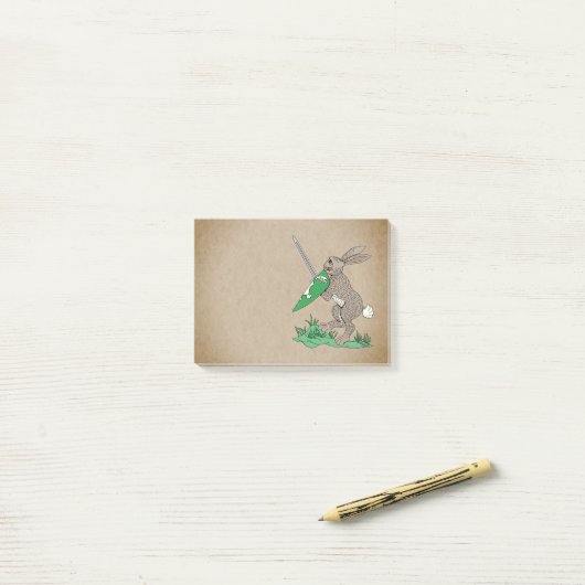 Rabbit Post-it Klebezettel (Auf Schreibtisch)