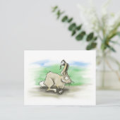 Rabbit Postcard Postkarte (Stehend Vorderseite)