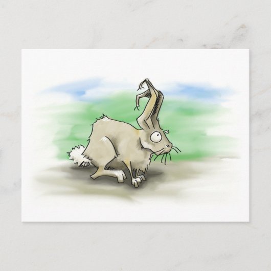 Rabbit Postcard Postkarte (Vorderseite)