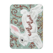Rabbit Rabbit Monthly Viel Glück Erinnerung Magnet (Vertikal)