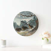 Rabbit Race Große Wanduhr (Zuhause)