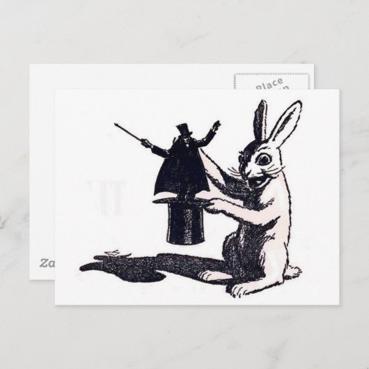 Rabbit-Rache Postkarte (Vorne/Hinten)