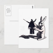 Rabbit-Rache Postkarte (Vorne/Hinten)