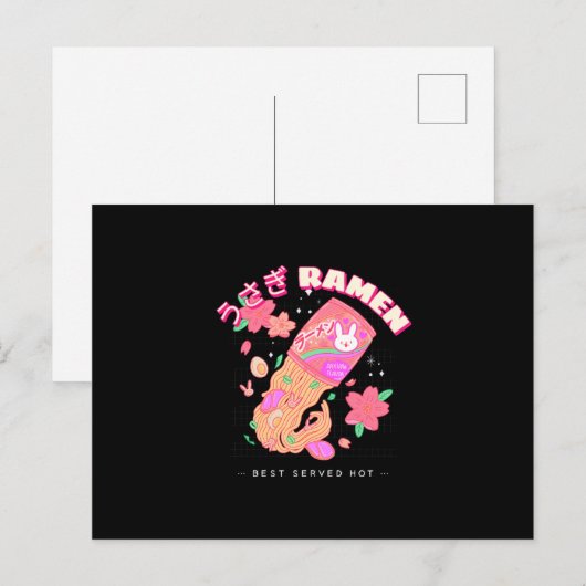 Rabbit Ramen - Beste heiße Freude Postkarte (Vorne/Hinten)