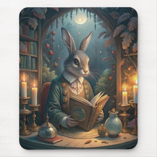 Rabbit Reading Mousepad (Vorne)
