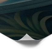 Rabbit Reading Poster (Ecke)