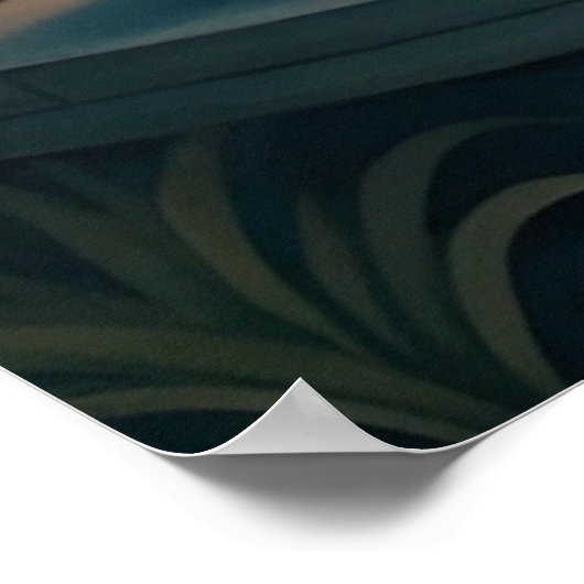 Rabbit Reading Poster (Ecke)