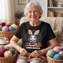 Rabbit Retirement Geschenke für Crocheter Mama Oma T-Shirt