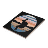 Rabbit Retro Sunset Fliese (Seite)