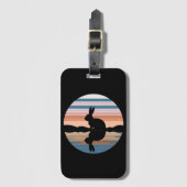 Rabbit Retro Sunset Gepäckanhänger (Vorderseite Vertikal)