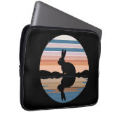 Rabbit Retro Sunset Laptopschutzhülle (Vorne Rechts)