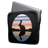 Rabbit Retro Sunset Laptopschutzhülle (Vorderseite Links)