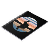 Rabbit Retro Sunset Notizblock (Linke Seite)