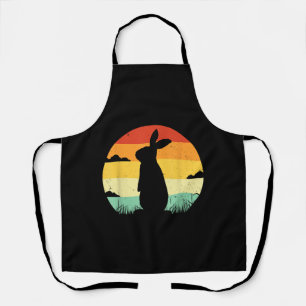 Rabbit Retro Vintager 80er Style Bunny Lover Schürze