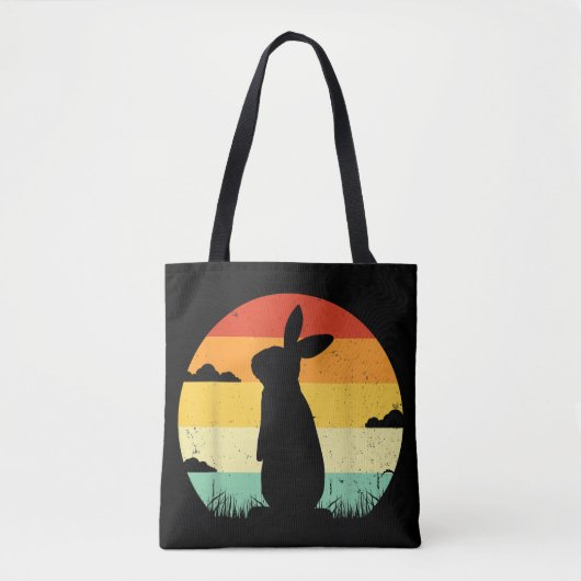 Rabbit Retro Vintager 80er Style Bunny Lover Tasche (Vorderseite)