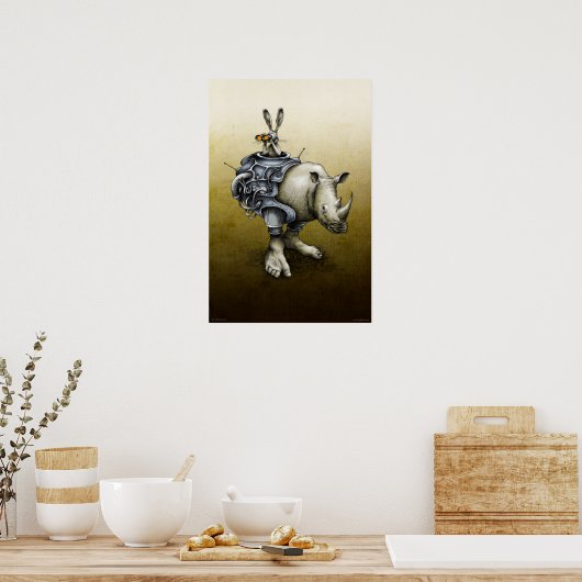 Rabbit-Rhino Poster (Küche)