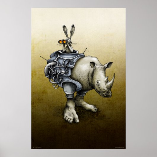 Rabbit-Rhino Poster (Vorne)