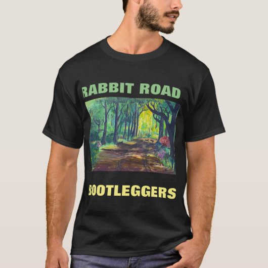 RABBIT ROAD BOOTLEGGERÄTE SCHWARZE TSHIRT (Vorderseite)