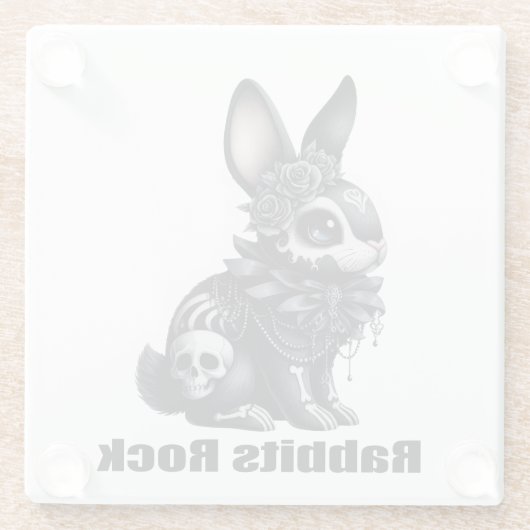 Rabbit Rock Glasuntersetzer (Rückseite)
