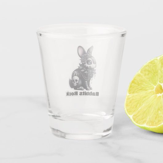 Rabbit Rock Schnapsglas (Rückseite)