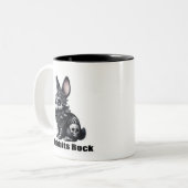 Rabbit Rock Zweifarbige Tasse (Vorderseite Links)