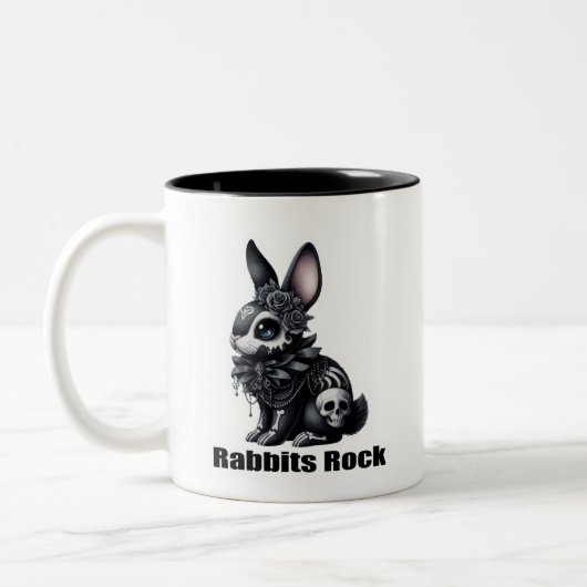Rabbit Rock Zweifarbige Tasse (Links)