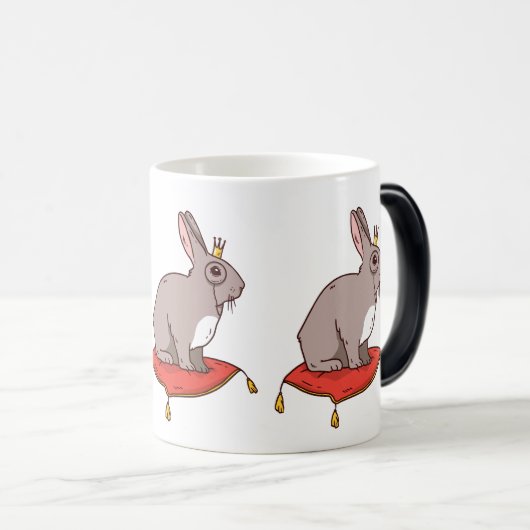Rabbit Royalty Verwandlungstasse (VorderseiteRechts)