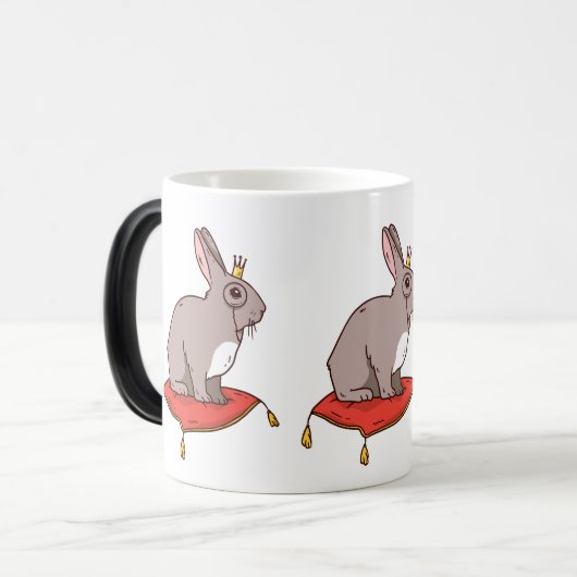 Rabbit Royalty Verwandlungstasse (Vorderseite Links)