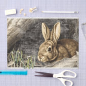 Rabbit Snowdrop Blume Frühjahr Französisch Drehkre Seidenpapier (Handwerk)