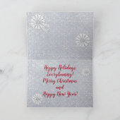 Rabbit Snowflake Bunny Silver Glitzer Weihnachten (Innenseite)