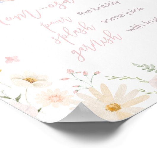 Rabbit Somebunny Baby Dusche Mama Osa Bar Poster (Ecke)