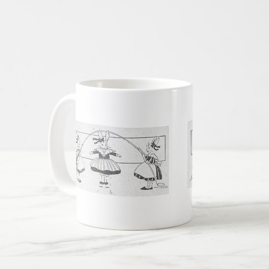 Rabbit-Spiel Kaffeetasse (Vorderseite Links)