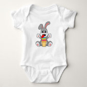 Rabbit Sundae Baby Strampler (Vorderseite)