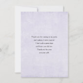 Rabbit Surrounded by Pastel Flowers Cute Dankeskarte (Rückseite)