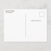 Rabbit Surrounded by Pastel Flowers Cute Easter Einladungspostkarte (Rückseite)