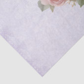 Rabbit Surrounded by Pastel Flowers Cute Seidenpapier (Detail)