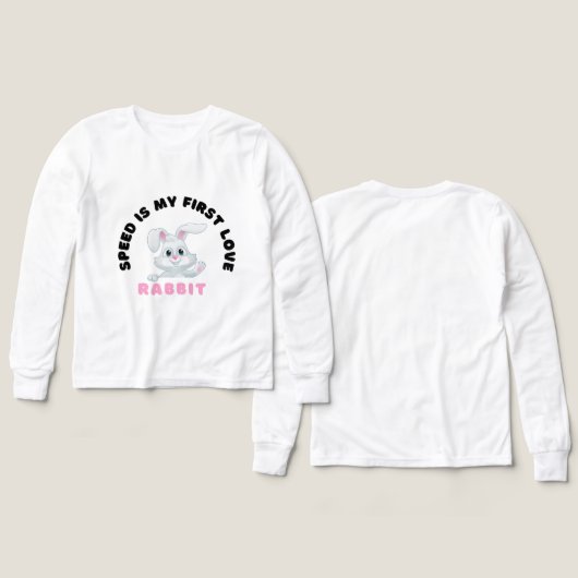 Rabbit T-Shirt (Design Vorderseite & Rückseite)