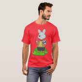 Rabbit Teacher Book School T-Shirt (Vorne ganz)
