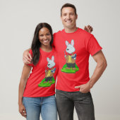 Rabbit Teacher Book School T-Shirt (Unisex)