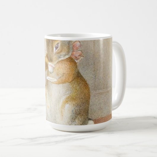 Rabbit Tee Party - Beatrix Potter Kaffeetasse (VorderseiteRechts)