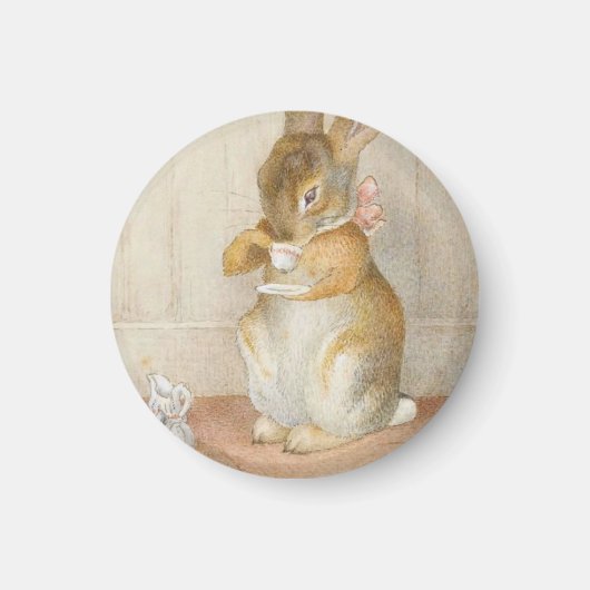 Rabbit Tee Party - Beatrix Potter Magnet (Vorne)