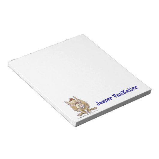 Rabbit Tier Parade Personalized Note PAD Notizblock (angewinkelt)