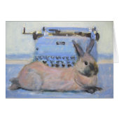 Rabbit und Schreibmaschine (Vorderseite (Horizontal))