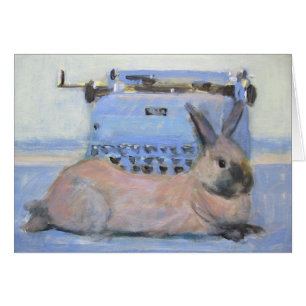 Rabbit und Schreibmaschine