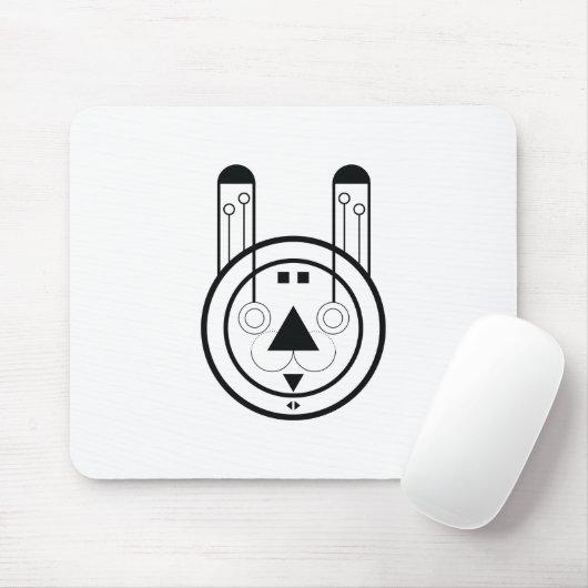 Rabbit Usagi Zodiac Sign Mousepad (Mit Mouse)