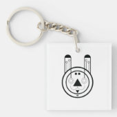 Rabbit Usagi Zodiac Sign Schlüsselanhänger (Vorderseite)